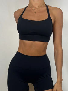 Conjunto Deportivo Seamless para Mujer al por Mayor Personalizado: Sujetador Deportivo y Pantalones Cortos para Fitness, Running y Yoga - Product Image 4