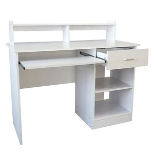 Modern General Style E1 15MM Chipboard Computer <b>Desk</b> White - Product Image 5