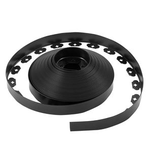 UV-Resistant 100 ft X 1.5 <b>Plastic</b> <b>Garden</b> Border 120 Spikes Flexible Lawn <b>Edging</b> Roll Mini Fence Borders for <b>Garden</b> Supplies - Product Image 1