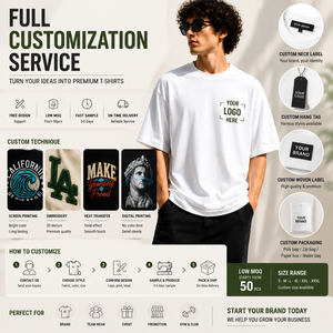 T-shirt surdimensionné en coton 200G personnalisé OEM pour hommes, streetwear, t-shirt vierge épais, fabricant - Product Image 3