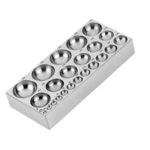 Premium Quality Dapping Doming Block Plate Mirror Finish 24 Depressions Cavity Best use for jewelry making <b>tool</b> - Product Image 1