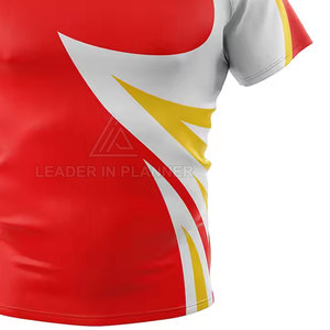 Diseña tu Propio Logotipo, Camiseta de Rugby de Manga Corta, Camiseta de Rugby Masculina Cómoda en Venta - Product Image 4