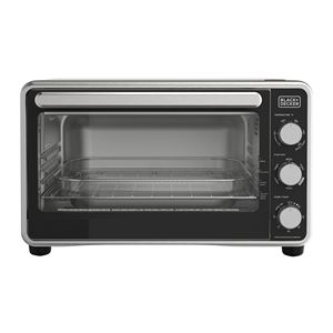 Forno Tostapane Digitale con Friggitrice ad Aria, 6 Fette, in Acciaio Inossidabile, con Cestello, Teglia e Griglia, Interfaccia Francese, Spina USA - Product Image 1