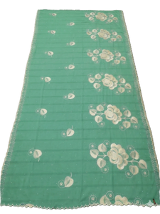 Vente en gros de châles hijab en mousseline pour femmes, broderie florale, strass, doux, léger, respirant, qualité supérieure, long, pour un usage quotidien - Product Image 2