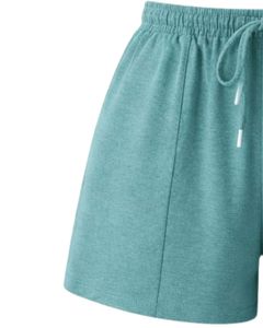Customized Teal Women Camisole And Shorts <b>Set</b> Summer Two Piece Outfit Cotton Blend Crop Top Drawstring Shorts Casual Lounge <b>Set</b> - Product Image 6