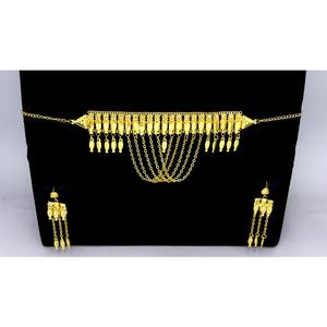 Khanaqi Necklace With Earrings Jewellery Set Gold Plated High Quality Fashion <b>Jewelry</b> Necklace <b>Arabic</b> Jewellery for Women - Product Image 5