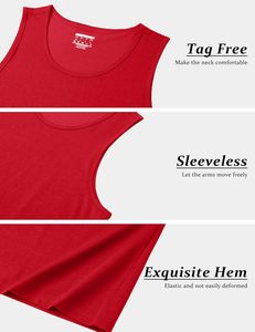 Débardeurs en coton tricoté de qualité supérieure pour hommes, avec logo sur le devant, écologiques, respirants, séchage rapide, pour la gym, le fitness, décontractés, été - Product Image 5