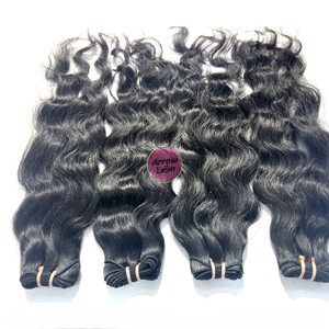 Raw Virgin Indian Remy Human Hair Curly <b>Bundles</b> No Tangle No Shedding Weaving Extensions Machine Double Weft 100g Single All - Product Image 4
