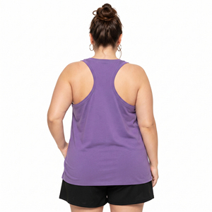 Women Racerback <b>Plus</b> <b>Size</b> Tank <b>Top</b> Gym Wear Singlet <b>Top</b> O Neck Embroidered Stringer Breathable <b>Plus</b> <b>Size</b> Knitted Tank <b>Top</b> Ladies - Product Image 3