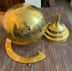 Globe terrestre en laiton, décoration de bureau, éducatif, rotatif, design traditionnel - Product Image 5