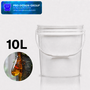 10L Plastic Resin <b>Bucket</b> <b>with</b> Flat <b>Lid</b> for Resin Packaging, ISO 9001 Manufacturer - Product Image 1
