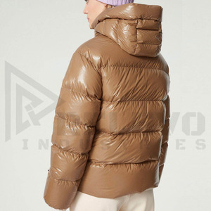 Chaqueta Acolchada Premium para Hombre, 300 GSM, Tela de Nailon y Poliéster, con Capucha, Gruesa y Aislante, para Invierno, Personalizable OEM - Product Image 5