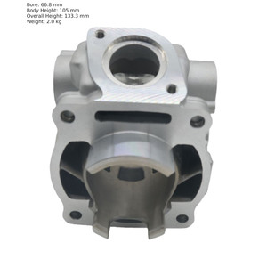 Kit de bloc-cylindres compatible avec les moteurs de moto Loncin MT250 Hengjian250 2 temps, pièces détachées - Product Image 2