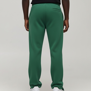 <b>Top</b> Trending Men's Green Cotton Lightweight Street Style Sweatpants Elastic Waist Side Pockets Casual Jogger Pants - Product Image 5