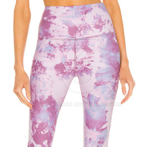 Best Selling Premium Quality Women <b>Leggings</b> Elastic Waist Solid <b>Pattern</b> for Yoga Running-Lightweight Spandex/Nylon Active Wear - Product Image 4