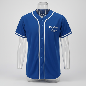 Camiseta de Béisbol 100% Poliéster 180GSM Transpirable con Estampado Personalizable, Manga Corta, Cuello en V, Logotipo del Equipo Bordado Personalizado - Product Image 1