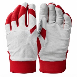 Unisex Professional Customized PU Leather Baseball Batting Gloves <b>Hook</b> Loop Closure Padded Wrist Support Breathable Lightweight - Product Image 1