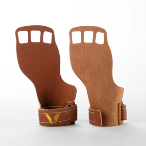 Poignée de maintien en cuir marron avec sangle réglable pour le soutien de la main, l'entraînement des doigts et la musculation de la paume, avec le meilleur service OEM - Product Image 4