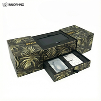 Boîte cadeau magnétique de luxe personnalisée pour l'électronique grand public, matériaux écologiques, revêtement UV, laminage mat, impression quadrichromie