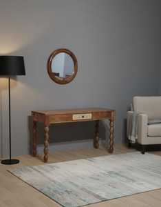 Mesa Consola de Madera de Lujo con Diseño Artesanal para Decoración Interior Premium y Entradas Elegantes - Product Image 3