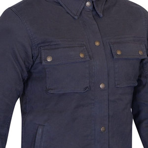 High Quality Breathable Quick-Dry Winter Men's Denim Jacket <b>Stand</b> Collar Custom Front Logo Lightweight Men Denim Jacket - Product Image 5