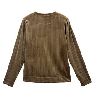 ชุดวอร์ม2ชิ้นสำหรับผู้หญิงชุดวอร์ม2ชิ้นสำหรับฤดูใบไม้ร่วงเสื้อผ้า2ชิ้นเสื้อเบลาส์และกางเกงขากำมะหยี่สำหรับ2026 - Product Image 4