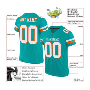 Maillots de football américain en gros, qualité supérieure, broderie, séchage rapide et respirant - Product Image 5