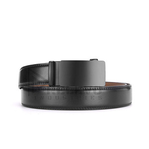 Ceinture formelle en cuir Relevo pour homme, en cuir de vachette, boucle à verrouillage automatique, boucle en acier, durable, ceintures de mode streetwear - Product Image 3