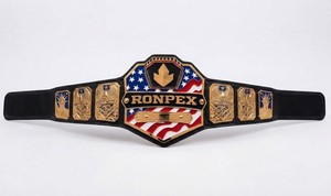 เข็มขัดแชมป์มวยปล้ำ Ronpex ออกแบบเอง ผลิตจากผ้าฝ้าย 100% ทนทาน สำหรับผู้ใหญ่ทุกเพศ คุณภาพสูง ขายส่งจากโรงงาน สำหรับศิลปะการต่อสู้ - Product Image 4