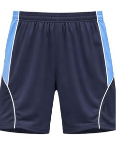 Ensemble de t-shirt et short de sport bleu marine et bleu clair pour homme, respirant, séchage rapide, vêtements de sport, tenue de course à pied, entraînement, vêtements de sport actifs - Product Image 3