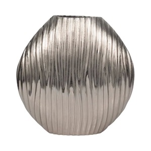 Vase de table moderne de luxe en métal craquelé, support de centre de table pour décoration intérieure de mariage, vente en gros - Product Image 1