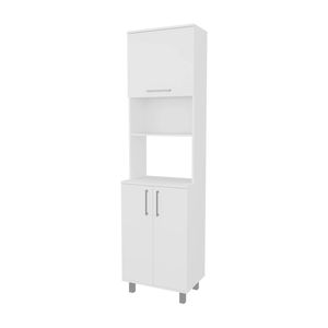 Armadietti da Cucina Bianchi con 2 Ante Pneumatiche e Vano Aperto - Product Image 3