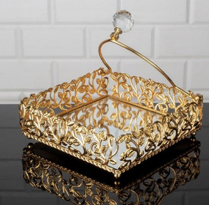 Porte-serviettes en métal motif semi-cercle oiseau doré sur branche pour une décoration coordonnée, disponible au prix de gros - Product Image 4