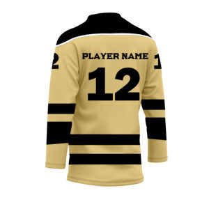 Maillot de hockey sur glace personnalisé unisexe en polyester avec broderie en twill, uniforme d'équipe, fournisseur OEM en gros - Product Image 1