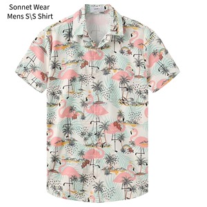 เสื้อเชิ้ตแขนสั้นพิมพ์ลายสำหรับผู้ชาย - Product Image 4