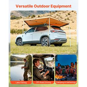 Tenda Laterale per Auto da 52 Piedi Quadrati, 270 Gradi, Impermeabile, Protezione UV50+, con Borsa per il Trasporto, per Tutte le Condizioni Meteo, Autoportante, per Camion - Product Image 6