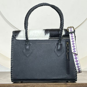 Sac fourre-tout vintage de luxe haut de gamme en cuir de vachette véritable à motif damier, nouvelle collection 2026 – Sacs à main élégants pour femmes, portés épaule et croisé - Product Image 5