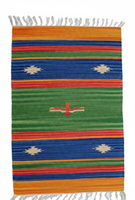 Tapis de sol/chemin de table moderne en coton pelucheux, fait main, réversible, lavable en machine, à motif floral, robuste, multi-usages, épaisseur personnalisable