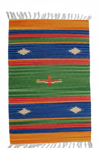 Alfombra/alfombra de pasillo de algodón afelpado floral moderno, reversible, lavable y hecho a mano para ejercicio, viajes y uso doméstico - Product Image 3