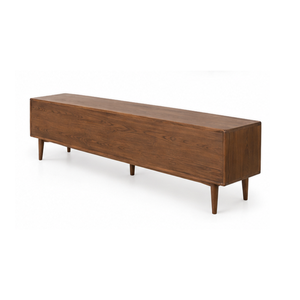 Meuble de rangement moderne en bois massif, meuble TV, meuble de salon, console de style mid-century, décoration intérieure, rangement en bois - Product Image 4