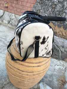 Sac de voyage en cuir véritable fait main - Sac de voyage léger et tendance de grande capacité avec fermeture éclair et sangle réglable LHODB-0131 - Product Image 2