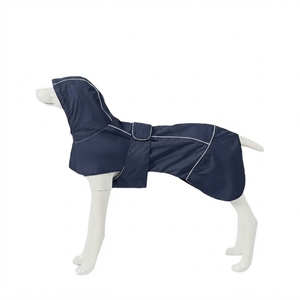 Wholesale <b>Dog</b> Rain <b>Coat</b> <b>Waterproof</b> PU Pet Jacket Solid Color Lightweight Outdoor Pet Clothing Custom OEM ODM - Product Image 2
