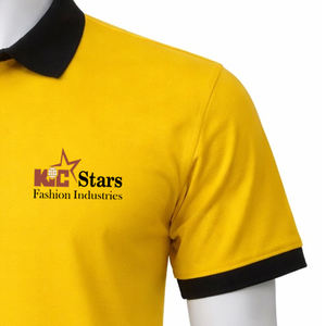 Camiseta polo de algodón de alta calidad para hombre con cuello y puños en contraste, camisa informal de manga corta y jersey sólido. - Product Image 4