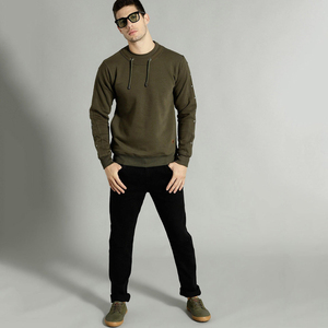 Sudadera Premium de Cuello Redondo para Hombre, Algodón y Felpa, Manga Larga, Estilo Casual Urbano, Venta al Por Mayor, Pedido a Granel, Directo de Fábrica - Product Image 4