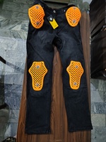 Pantalon de Motocross pour Homme, Équipement de Protection, avec Coussinets Orange, 2025