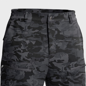 Pantalones Cortos Cargo de Lona para Hombre, Cintura Media, Cierre Elástico, Bolsillos de Secado Rápido, Estilo Casual, Largo Bermuda - Product Image 4