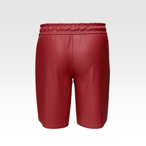 Pantalones Cortos Deportivos Rojos Personalizados para Hombre, de Secado Rápido, con Cordón en la Cintura, Impresión de Logotipo por Transferencia de Calor, Suministro al por Mayor OEM, Fabricante de Artículos Deportivos - Product Image 3