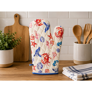 Gant de four matelassé en coton de qualité supérieure |   Gant de four matelassé en coton lavable |   Gants de cuisine et de barbecue - Product Image 4