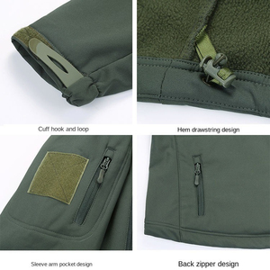 Men's Tactical <b>Soft</b> <b>Shell</b> <b>Jacket</b> Coat Custom Logo Windproof Hiking <b>Hooded</b> Outdoor Waterproof Softshell Tactical <b>Jacket</b> For Men - Product Image 6