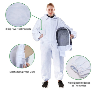Combinaison de travail ventilée pour apiculteurs, fabriquée au Pakistan, pour une expérience confortable pour les équipes professionnelles et les acteurs actifs, avec option OEM - Product Image 2